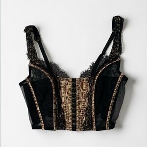 Victorias Secret cheetah print corset top bustier!